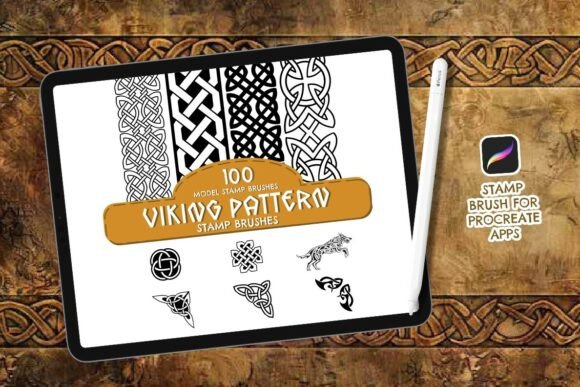 Download 100 Viking Pattern StampBrush - Brush Collection