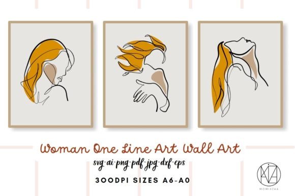 Download 03 Head Woman One Line Art Wall Art - Wall art Collection