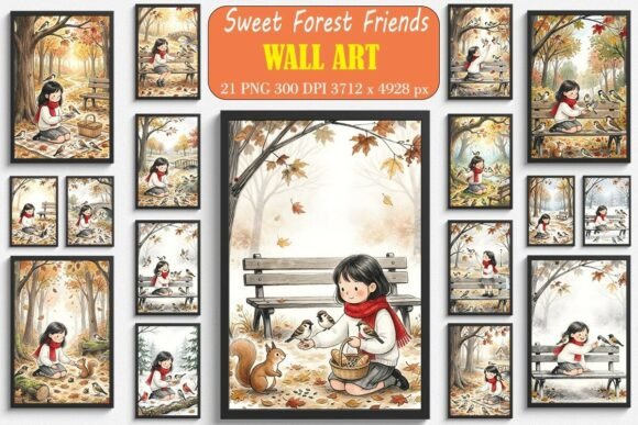 Download Sweet Forest Friends Wall Art - Wall art Collection