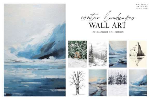 Download Winter Landscape Wall Art Poster - Wall art Collection