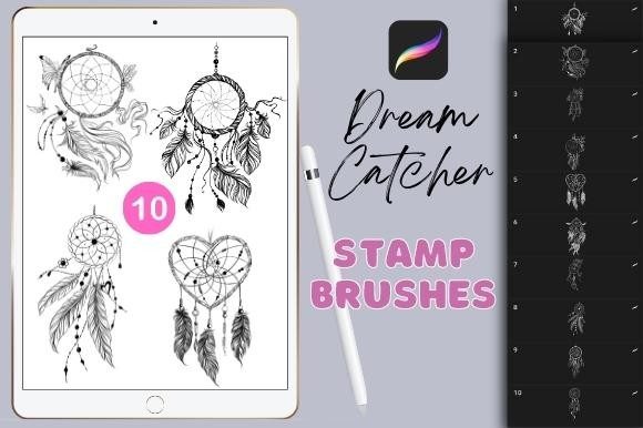 Download Procreate Dream Catcher Stamp Brushes - Brush Collection